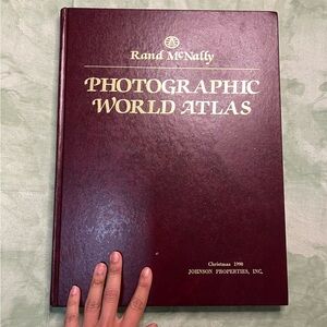 Photographic World Atlas Hardback Book by Rand McNally